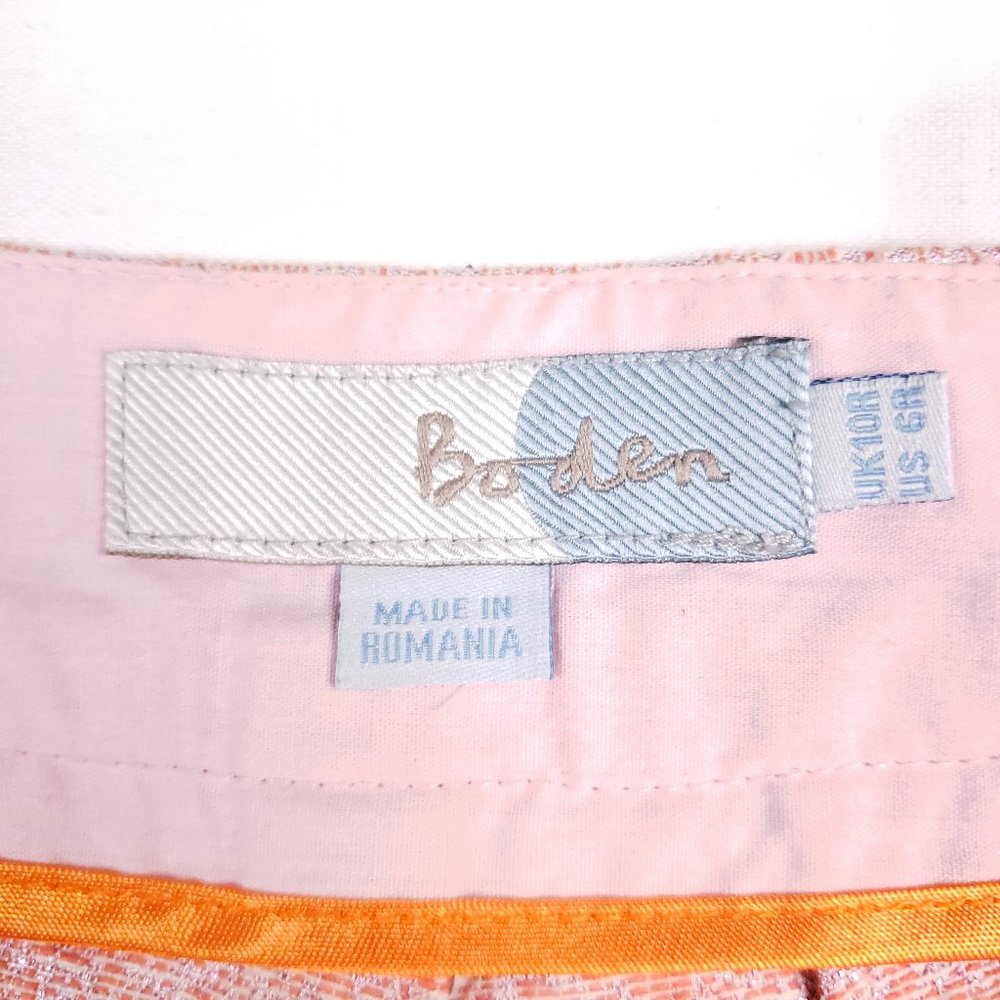 RARE Boden Pink Metallic Bistro Crop Pants - Picture 8 of 11